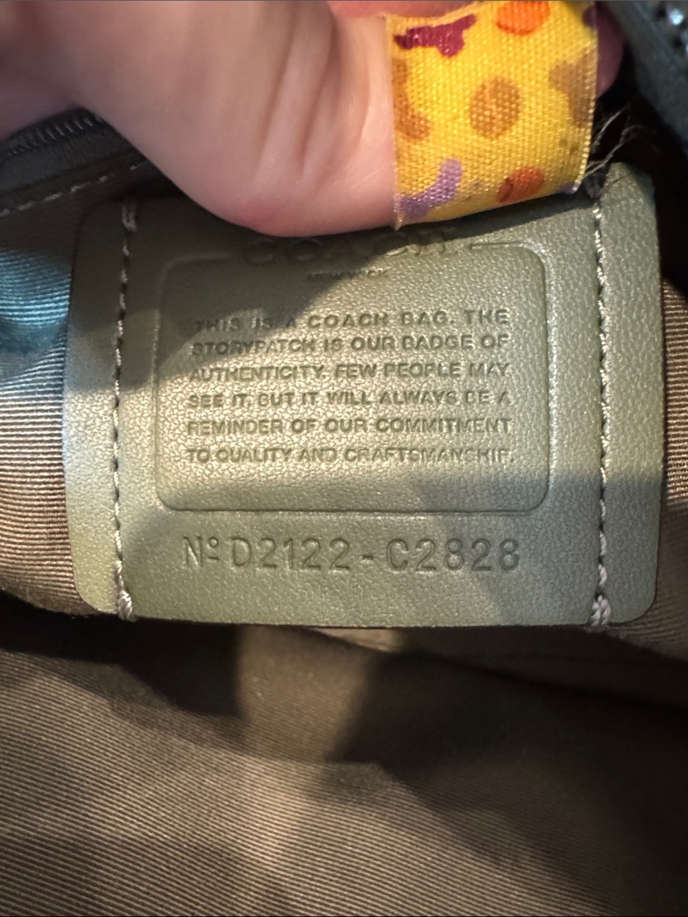 Coach Dempsey Pebbled Leather Camera Bag in Olive - Picture 8 of 13